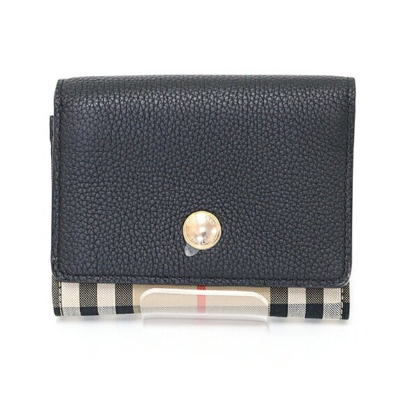 BURBERRY Black Leather Wallet - Picture 1 of 3
